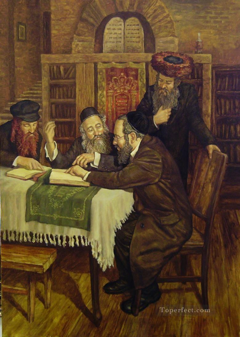 reading party Jewish Oil Paintings